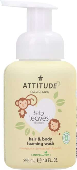 ATTITUDE baby leaves 2in1 Hair & Body Foaming Wash - Pear Nectar