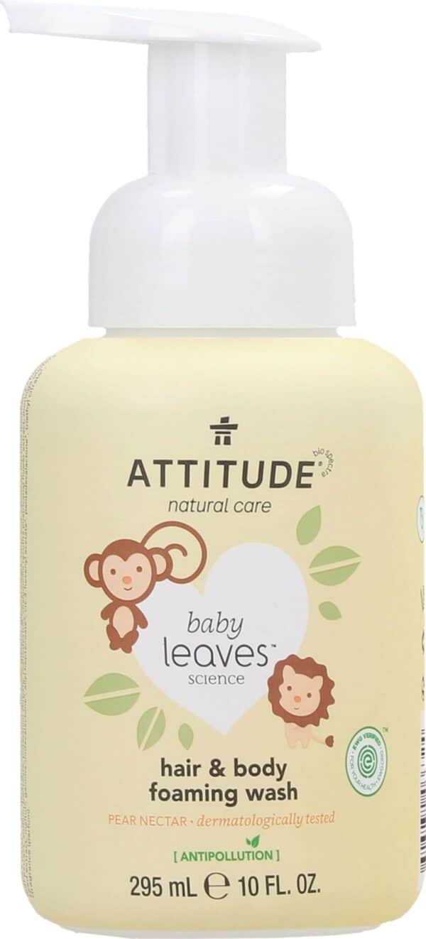 ATTITUDE baby leaves 2in1 Hair & Body Foaming Wash - Pear Nectar