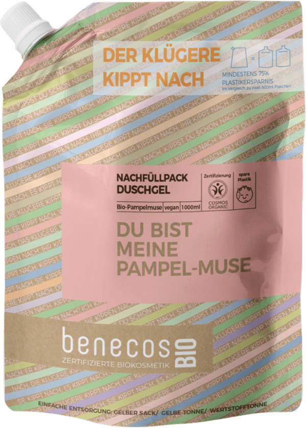 benecosBIO Duschgel "Du bist meine Pampel-Muse" - Nachfüller 1 l