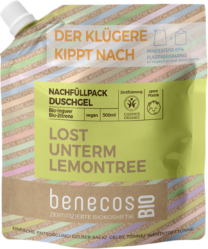 benecosBIO Duschgel "Lost unterm Lemontree" - Nachfüller 500 ml