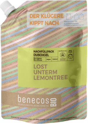 benecosBIO Duschgel "Lost unterm Lemontree" - Nachfüller 1L