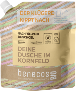 benecosBIO Duschgel "Deine Dusche im Kornfeld" - Nachfüller 500ml