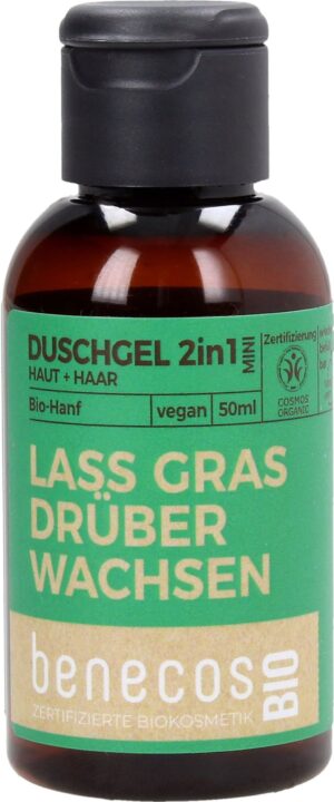 benecosBIO 2in1 Duschgel "Lass Gras drüber wachsen" - 50 ml