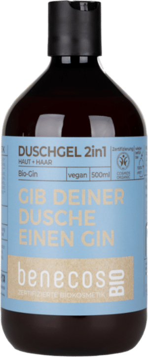 benecosBIO 2in1 Duschgel "Gib deiner Dusche einen Gin" - 500 ml