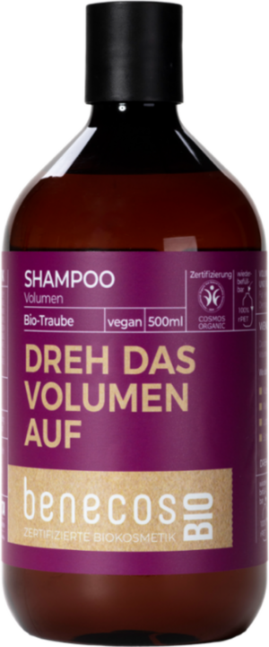 benecosBIO Volumen Shampoo "Dreh das Volumen auf" - 500 ml