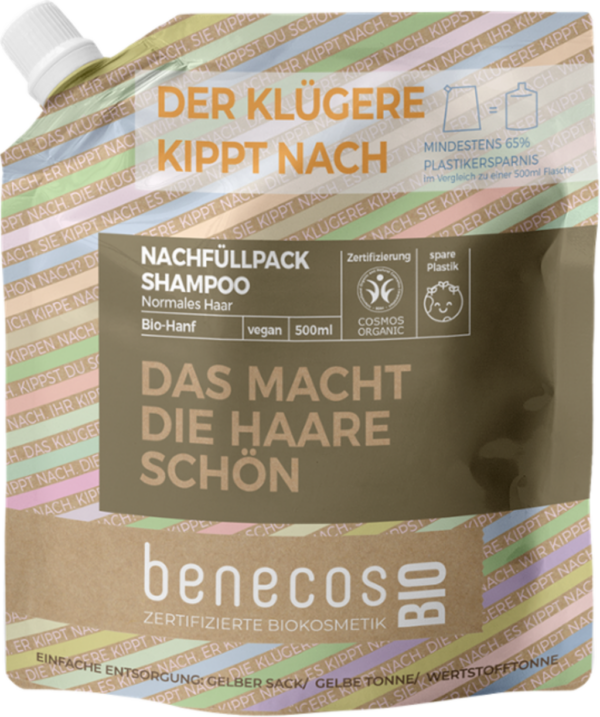 benecosBIO Shampoo "Das macht die Haare schön" - Nachfüller 500 ml