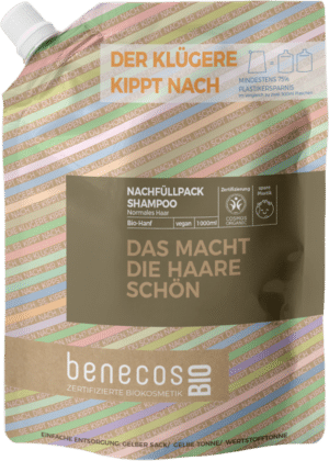 benecosBIO Shampoo "Das macht die Haare schön" - Nachfüller 1L