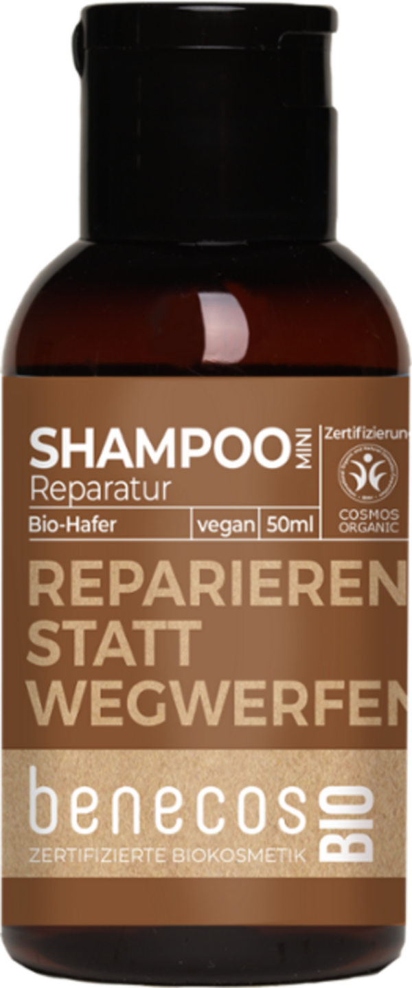 benecosBIO Reparatur Shampoo "Reparieren statt wegwerfen" - 50 ml