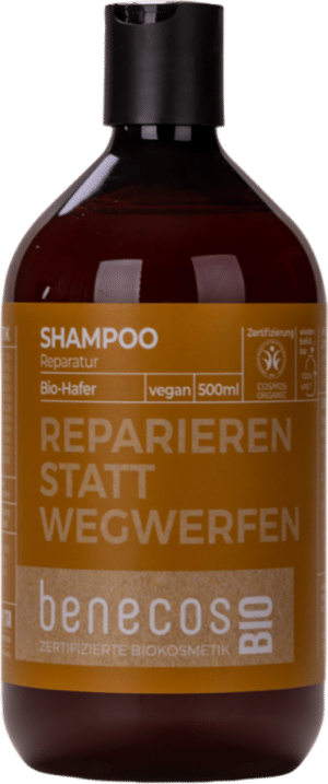 benecosBIO Reparatur Shampoo "Reparieren statt wegwerfen" - 500 ml