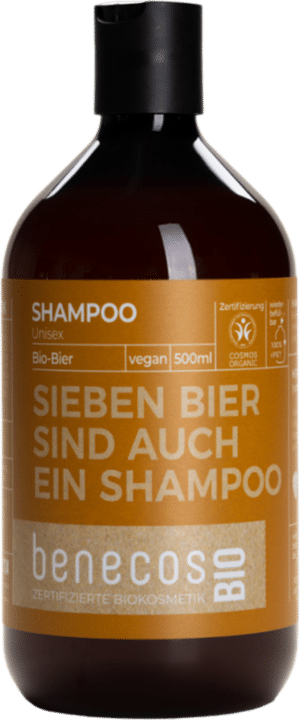 benecosBIO Unisex Shampoo "Sieben Bier sind auch ein Shampoo" - 500 ml