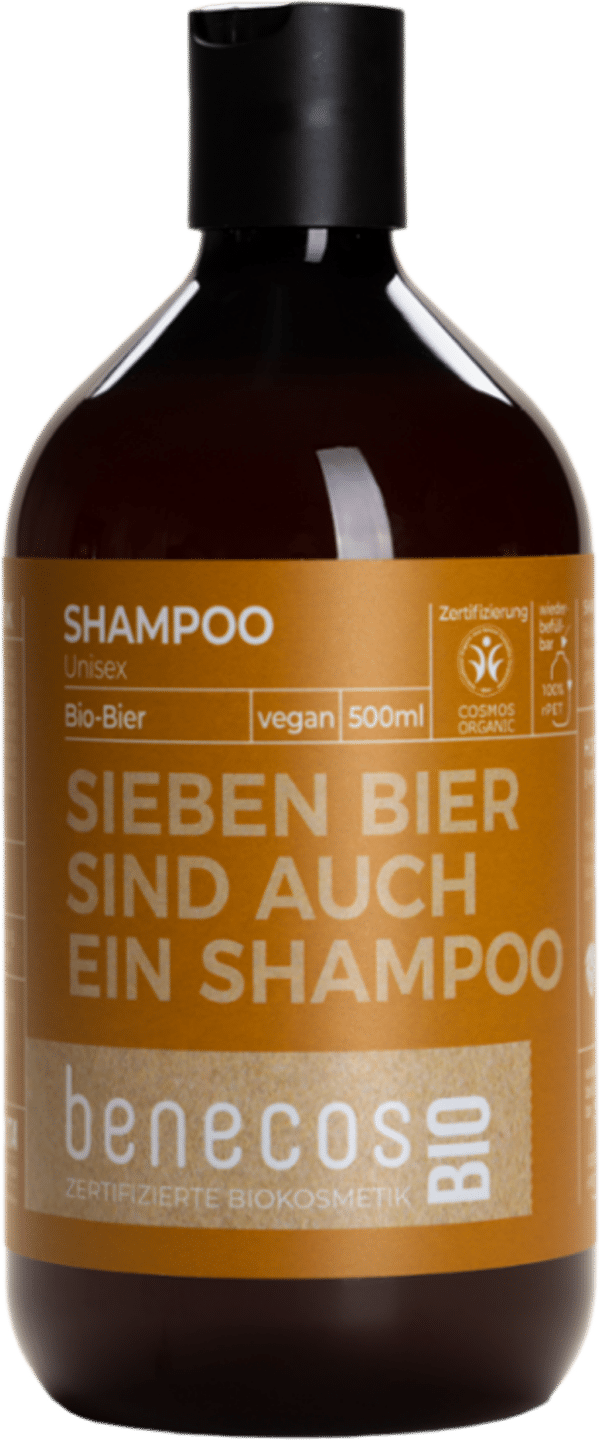 benecosBIO Unisex Shampoo "Sieben Bier sind auch ein Shampoo" - 500 ml