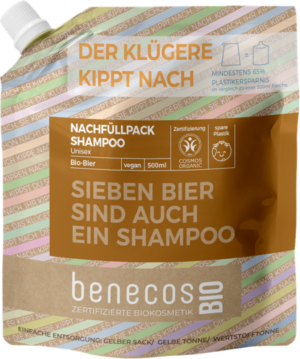 benecosBIO Unisex Shampoo "Sieben Bier sind auch ein Shampoo" - Nachfüller 500 ml