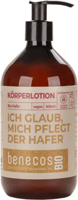 benecosBIO Körperlotion "Ich glaub mich pflegt der Hafer" - 500 ml