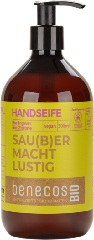 benecosBIO Handseife "Sau(b)er macht lustig" - 500 ml