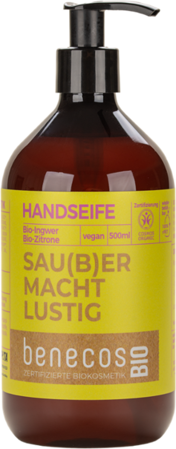 benecosBIO Handseife "Sau(b)er macht lustig" - 500 ml