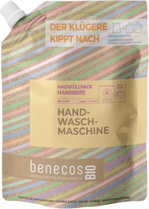 benecosBIO Handseife "Handwaschmaschine" - Nachfüller 1L