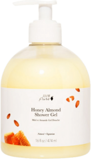 100% Pure Shower Gel Big - Honey Almond