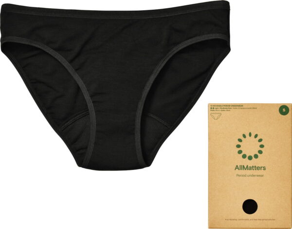 AllMatters Period Underwear Bikini Black - XS