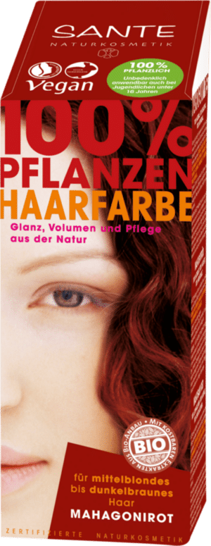 SANTE Pflanzen-Haarfarbe Mahagonirot - 100 g