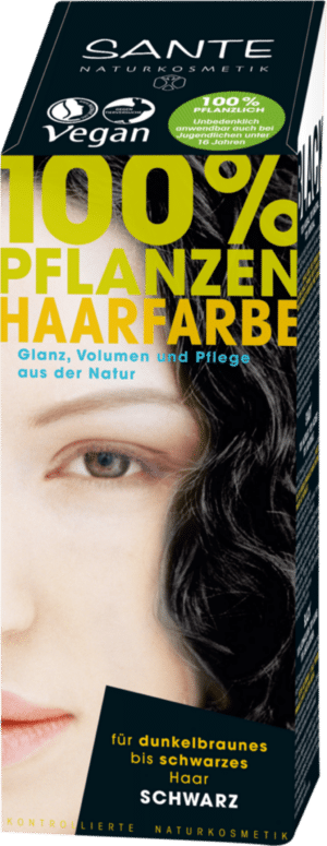 SANTE Pflanzen-Haarfarbe Schwarz - 100 g