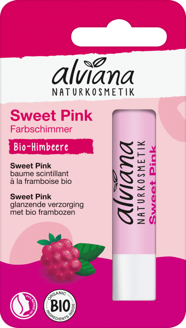 alviana Naturkosmetik Lippenpflegestift Sweet Pink - 4