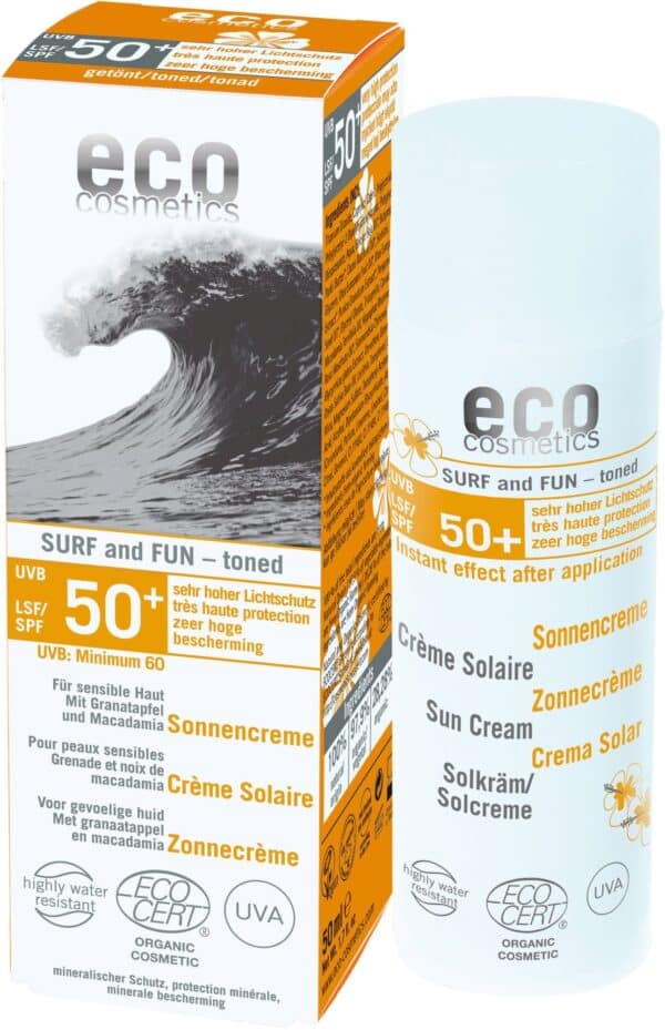 eco cosmetics Sonnencreme Surf & Fun getönt LSF 50+ - 50 ml