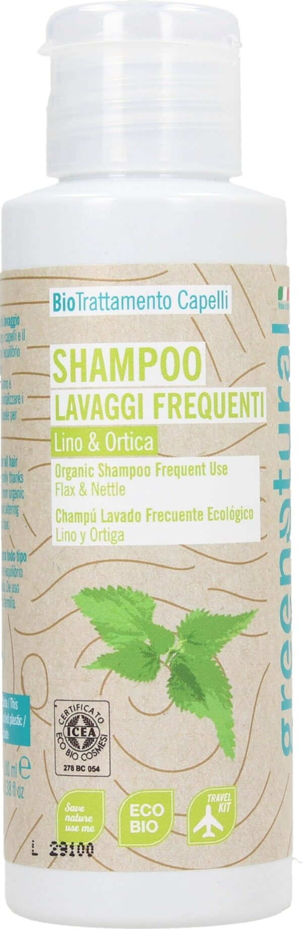 greenatural Shampoo Leinöl & Brennnessel - 100 ml