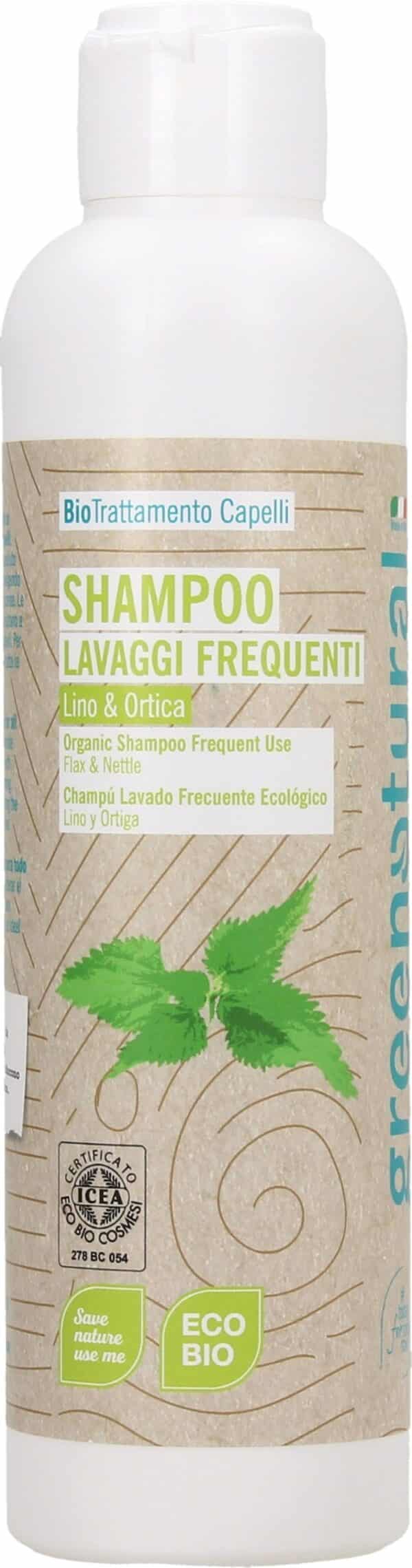 greenatural Shampoo Leinöl & Brennnessel - 250 ml