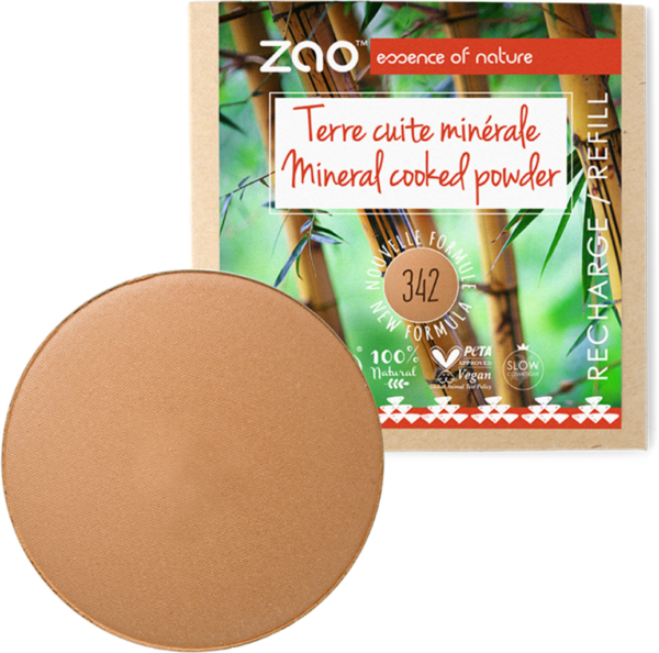 ZAO Refill Mineral Cooked Powder - 342 Copper Caramel