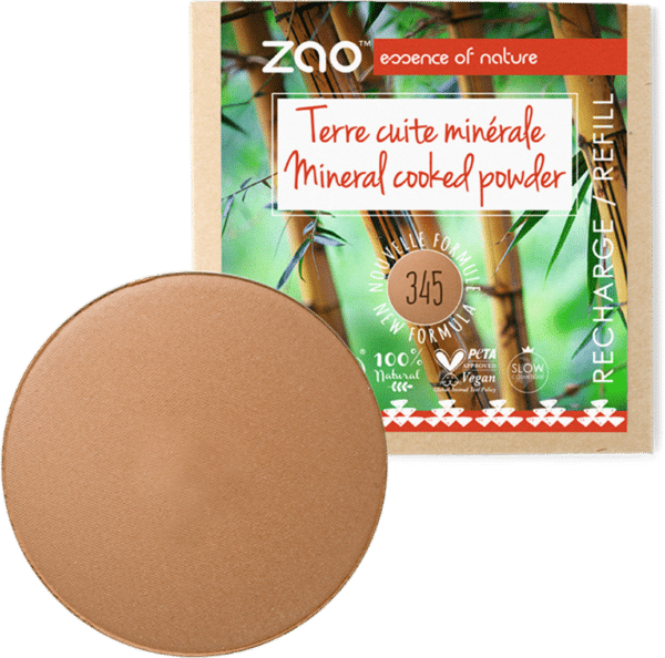 ZAO Refill Mineral Cooked Powder - 345 Milk Chocolate