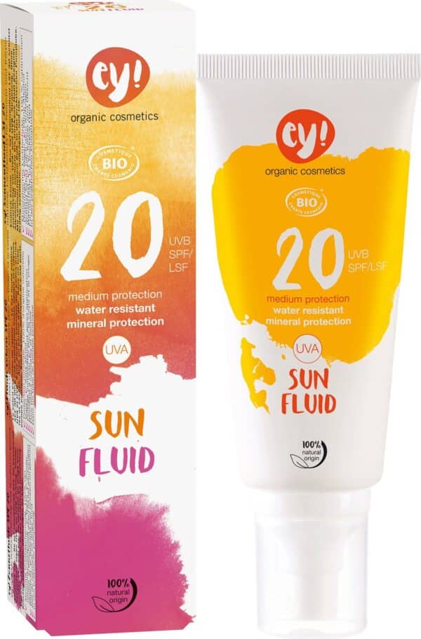 ey! organic cosmetics Sun Fluid SPF 20 - 100 ml