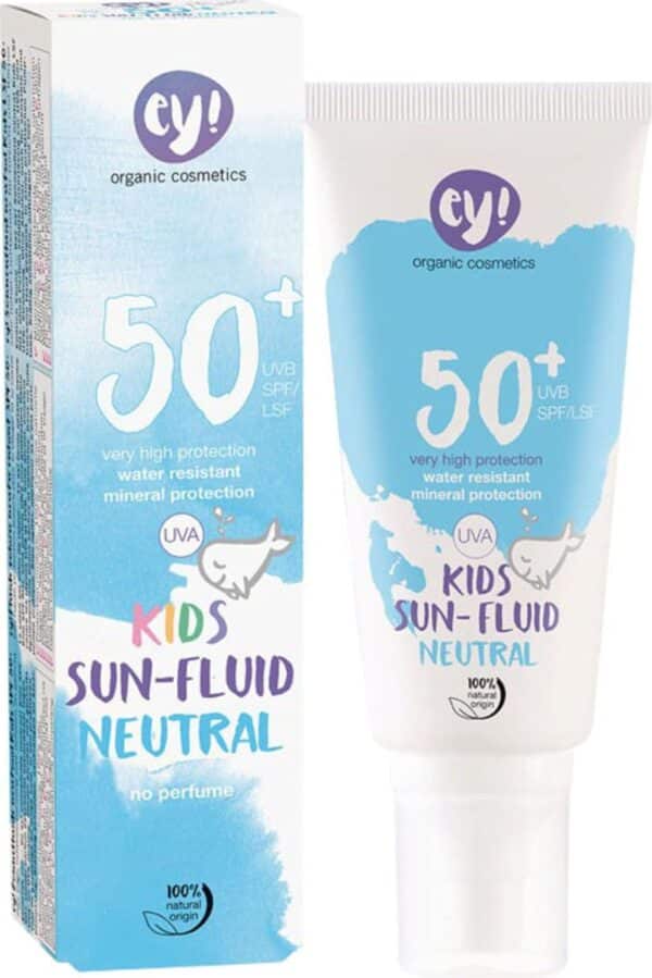 ey! organic cosmetics Kids Sun Fluid Neutral SPF 50+ - 100 ml