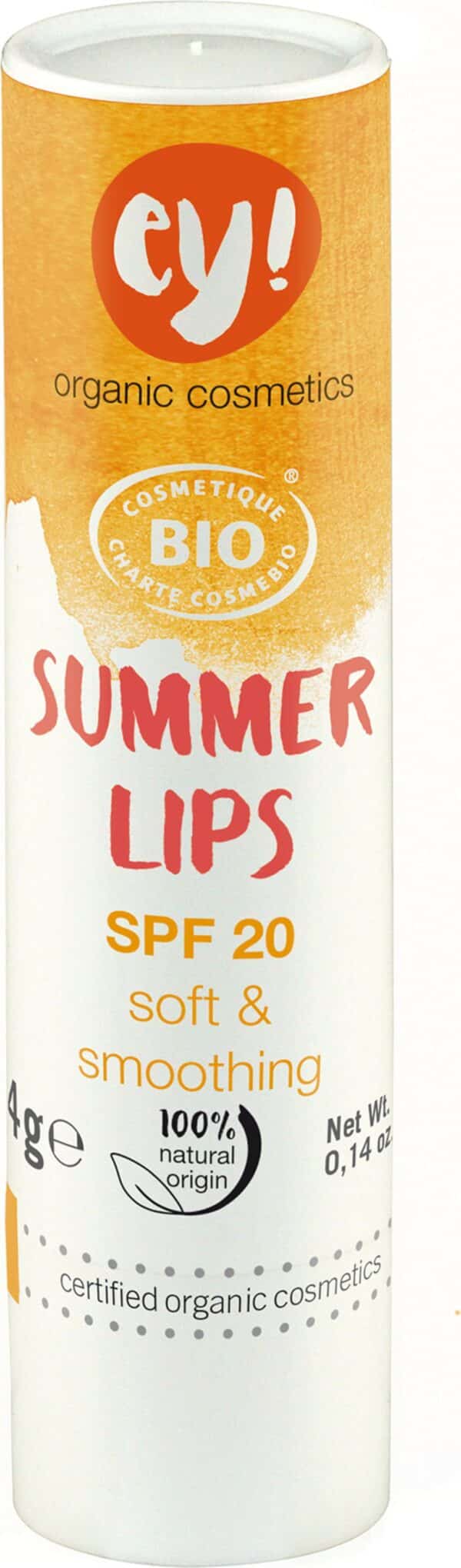 ey! organic cosmetics Summerlips SPF 20 - 4 g