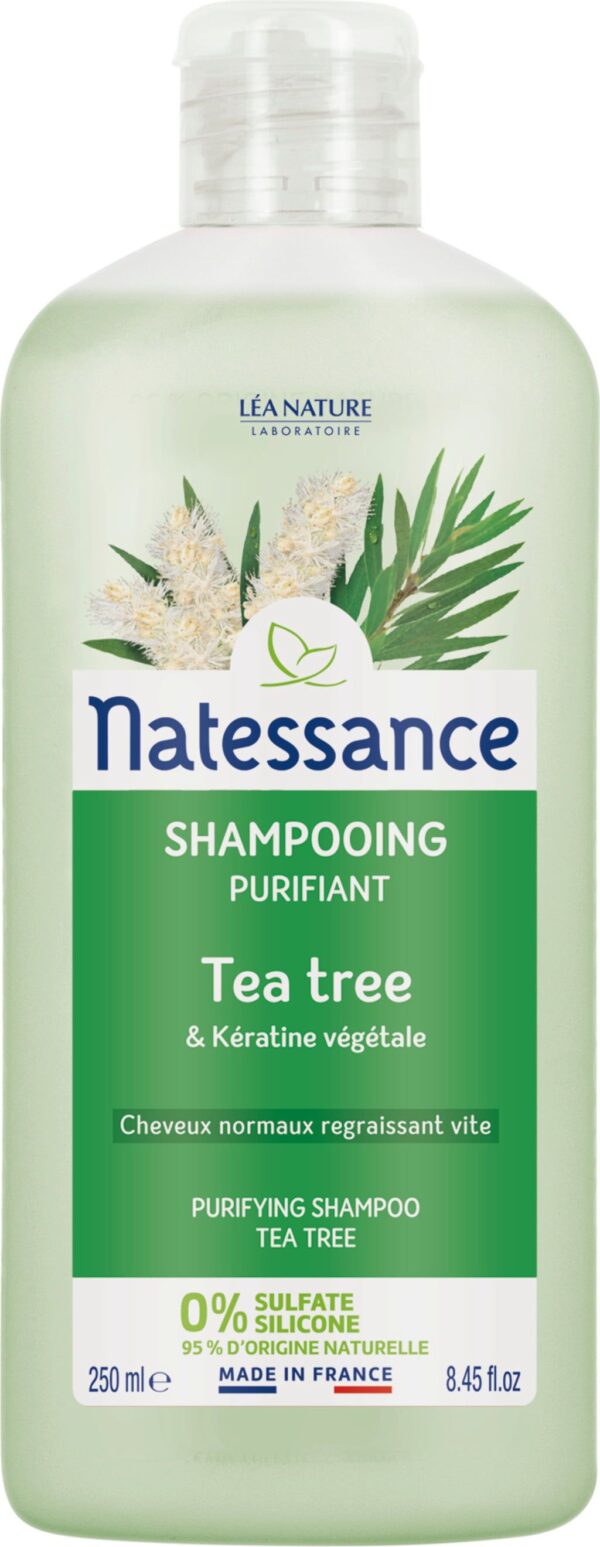 Natessance Reinigendes Shampoo Teebaum & Keratin - 500 ml