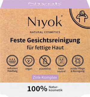 Niyok Feste Gesichtsreinigung Zink-Komplex - 80 g