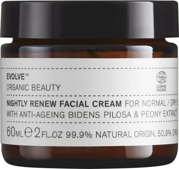 Evolve Organic Beauty Nightly Renew Facial Cream - 60 ml