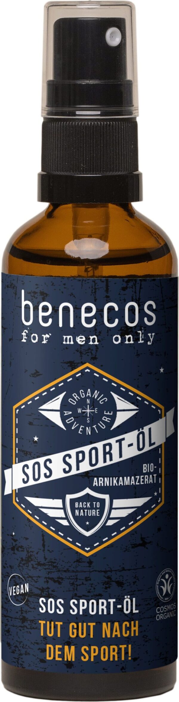 benecos for men only SOS Sport-Öl mit Arnikamazerat - 75 ml