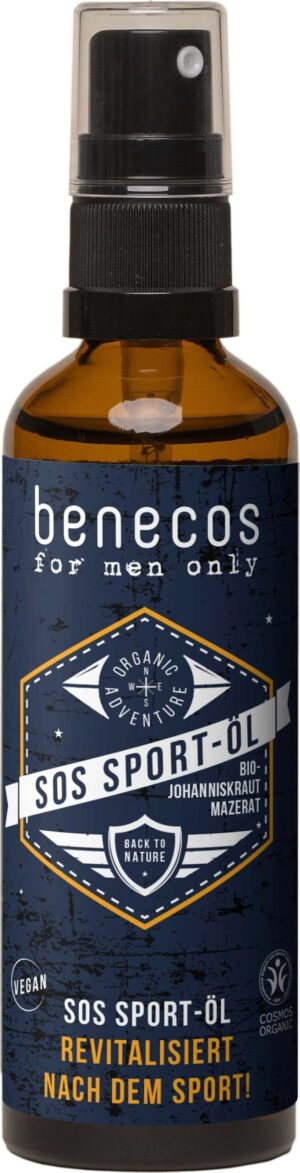 benecos for men only SOS Sport-Öl mit Johanniskrautmazerat - 75 ml