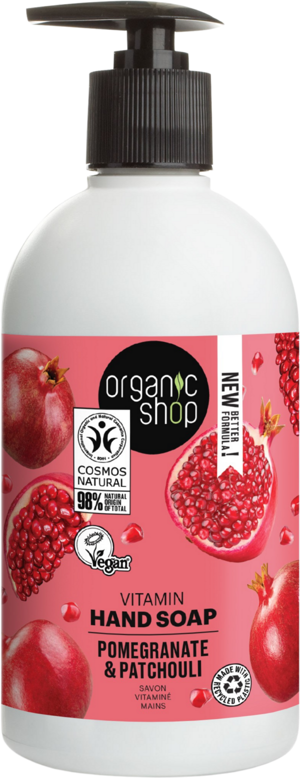 Organic Shop Vitamin Hand Soap Pomegranate & Patchouli - 500 ml