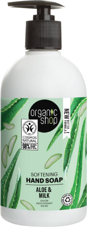 Organic Shop Softening Hand Soap Aloe & Milk - 500 ml