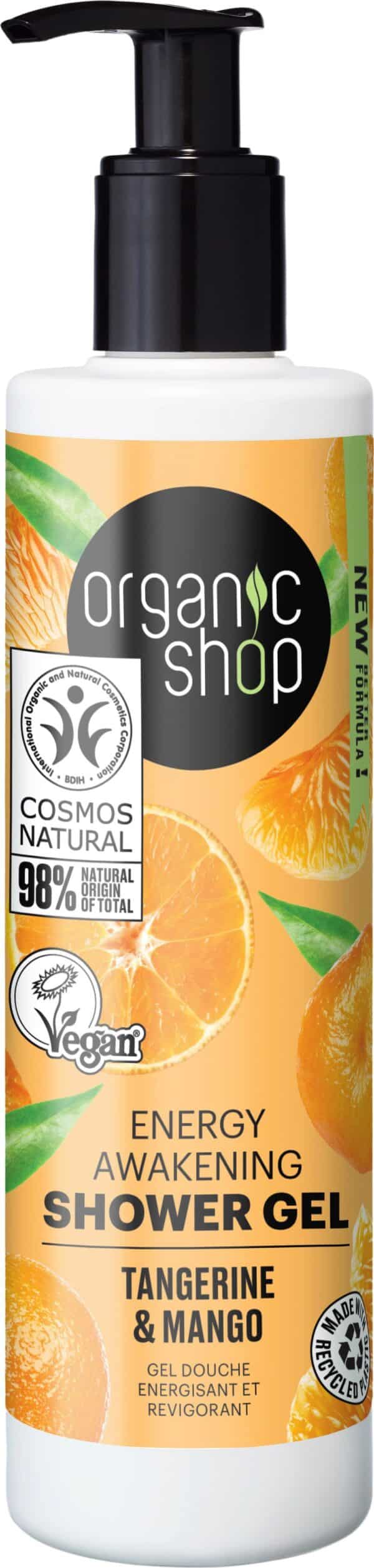 Organic Shop Energy Awakening Shower Gel Tangerine & Mango - 280 ml