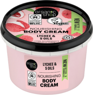 Organic Shop Nourishing Body Cream Lychee & 5 Oils - 250 ml