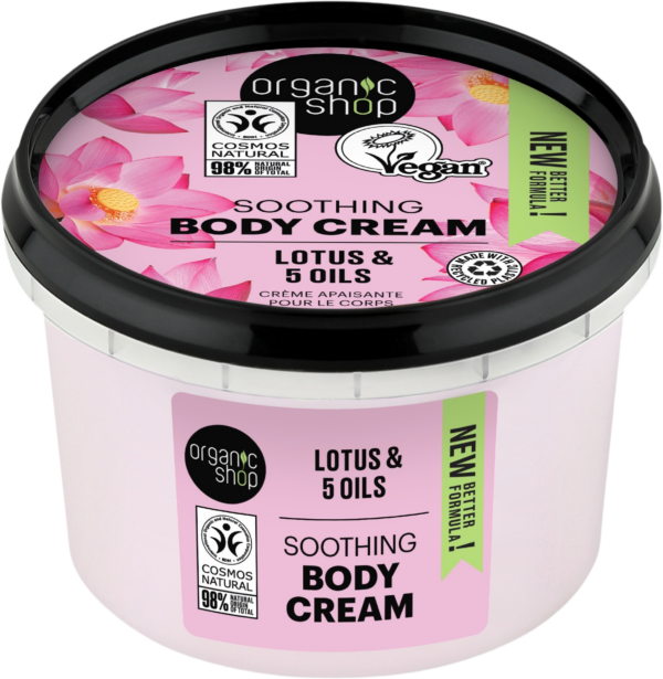 Organic Shop Soothing Body Cream Lotus & 5 Oils - 250 ml